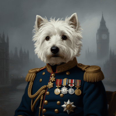 West Highland White Terrier Victorian Military