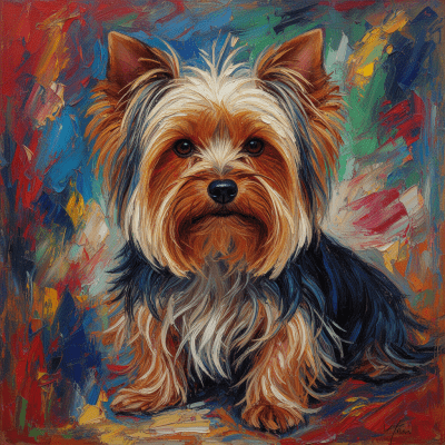Yorkshire Terrier Abstract Expressionist